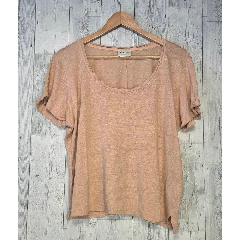 WRAP London SheerโSlouchy Linen T-Shirt Sz. 16